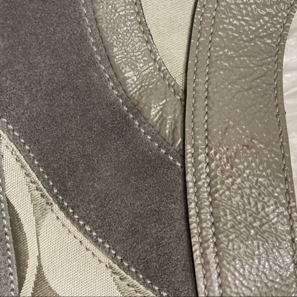 Coach rare gray patchwork Madison hobo bag RARE - Picture 15 of 16